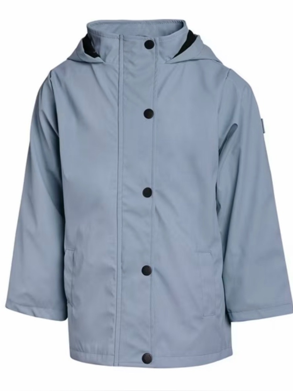Kids Light Blue Hooded Rain Jacket -Hunter Brand